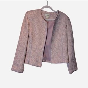 Pre-owned Chadwicks Light Pink Quilted Blazer